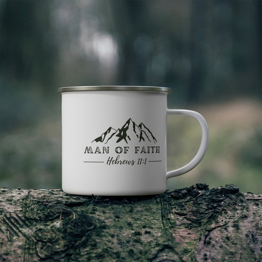 Man of Faith- Enamel Camping Mug