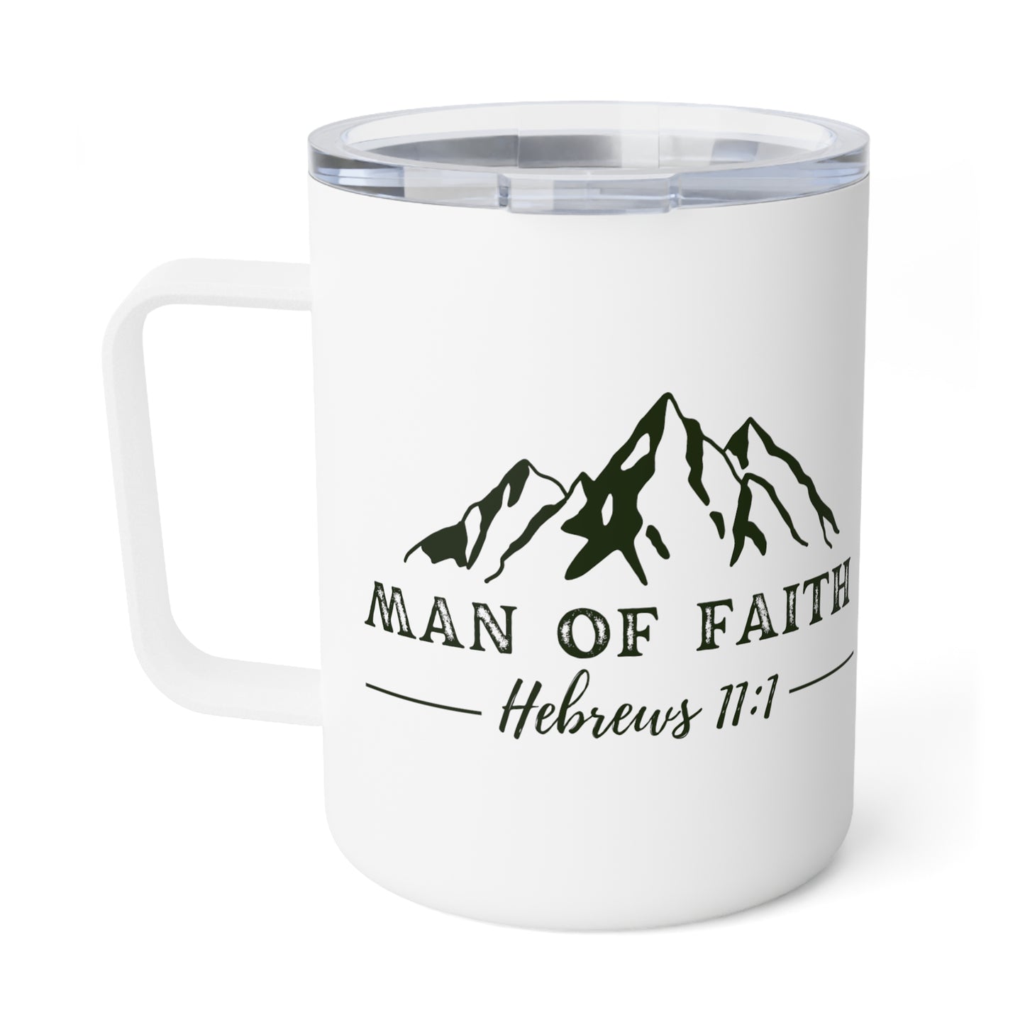 Man of Faith Insulated Coffee Mug, 10oz