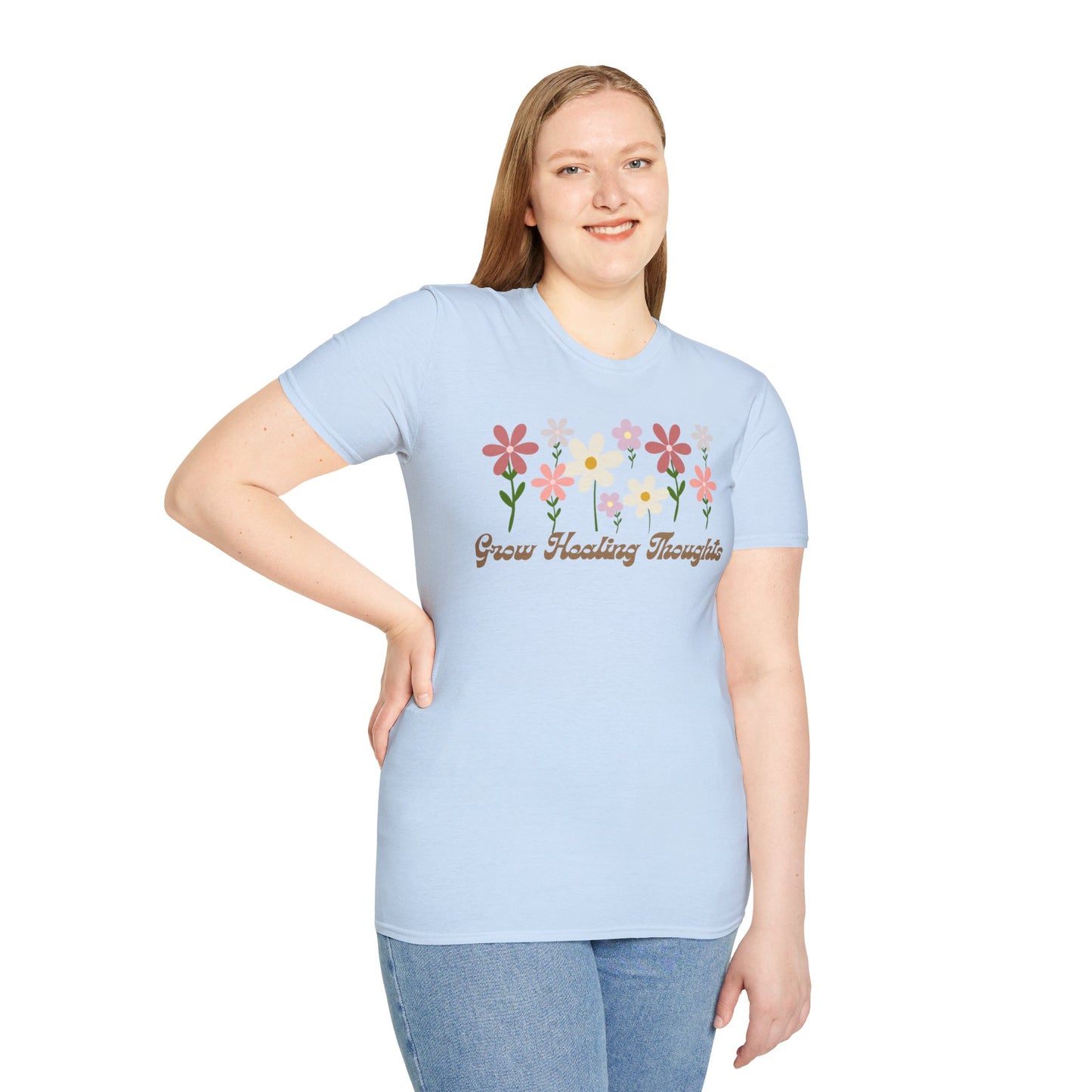 "Grow Healing Thoughts" T-Shirt Softstyle T-Shirt