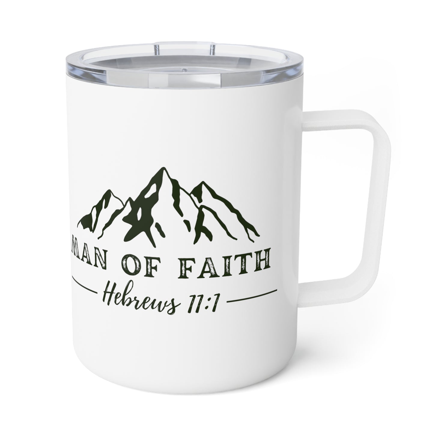 Man of Faith Insulated Coffee Mug, 10oz