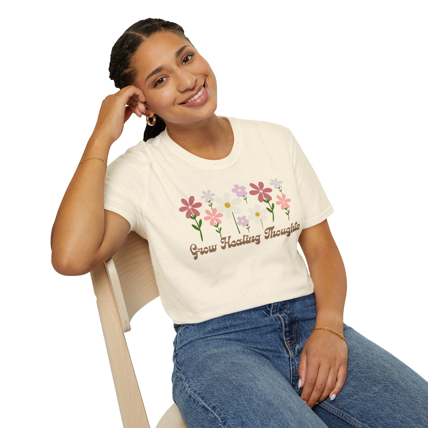 "Grow Healing Thoughts" T-Shirt Softstyle T-Shirt